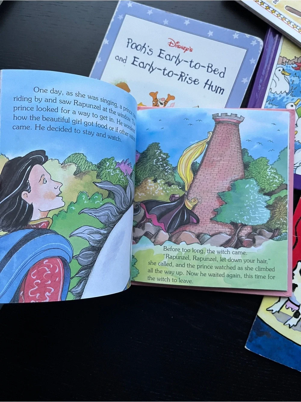 Vintage Childrens Picture Books Lot 5 Winnie Pooh Rapunzel Duck For President